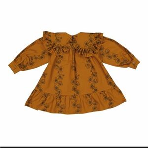 Carbon Soldier Kids Dress in Nutmeg